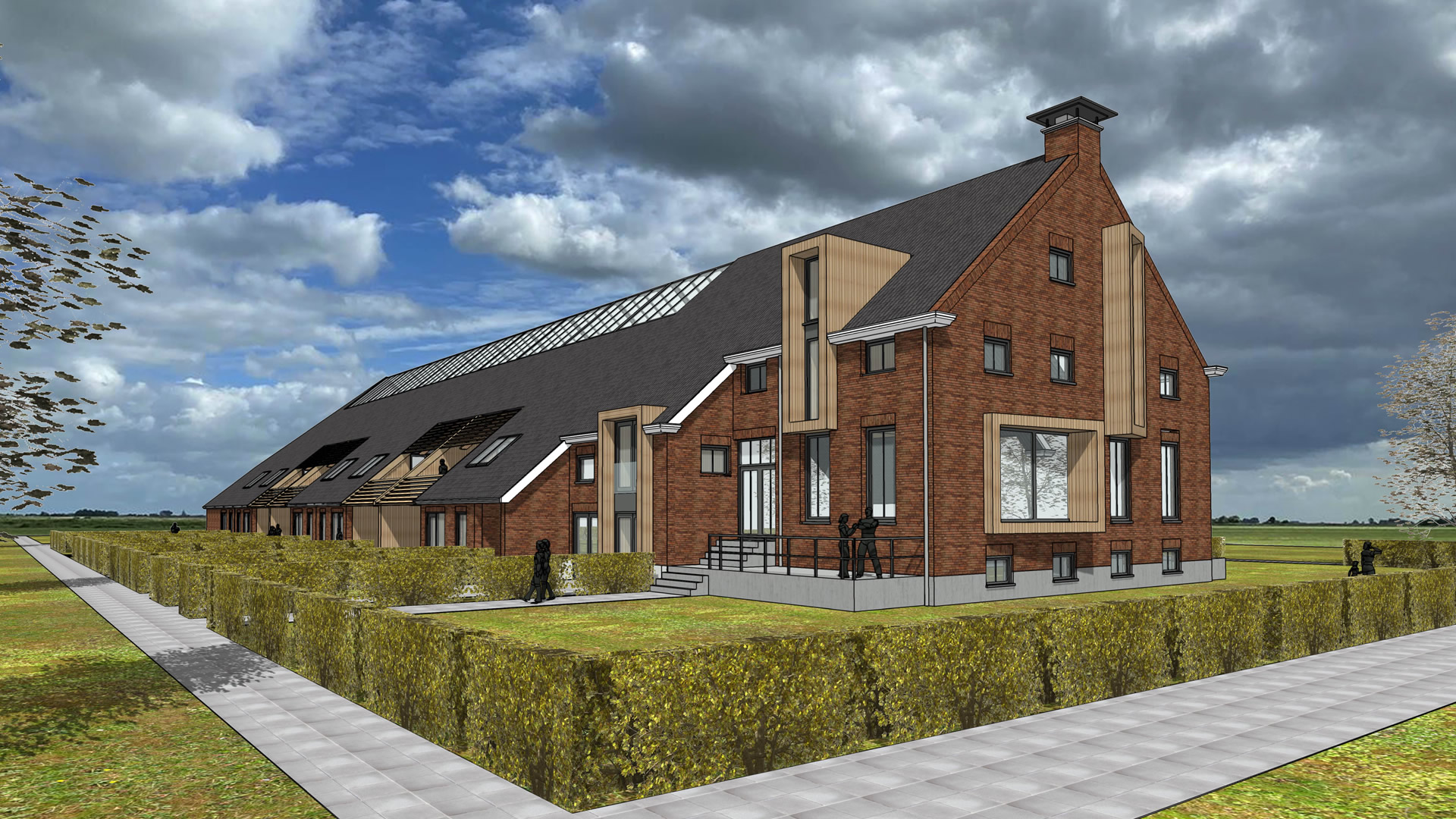 Herbouw en herbestemming woonboerderij te Midwolda